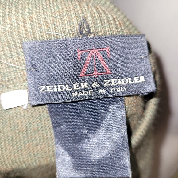 Zeidler & Zeidler green wool blend sweater made in Italy - Picture 3 of 3